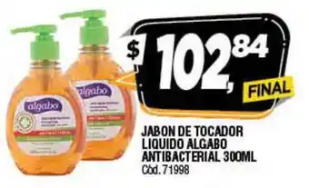 Supermercados Yaguar Jabon De Tocador Liquido Algabo Antibaterial 300ML oferta
