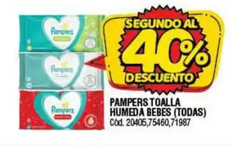 Supermercados Yaguar Pampers Toalla Humeda Bebes (Todas) oferta