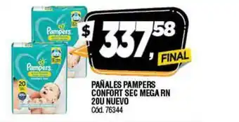 Supermercados Yaguar Pañales Pampers Confort Sec Mega RN 20U Nuevo oferta