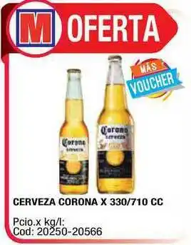 Maxiconsumo Cerveza Corona x 330/710cc oferta