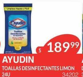 Masivos Ayudin toallas desinfectantes limon oferta