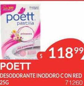 Masivos Poett desodorante inodoro con red oferta
