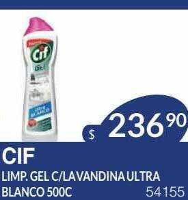 Masivos Cif limp gel c lavandina ultra blanco oferta