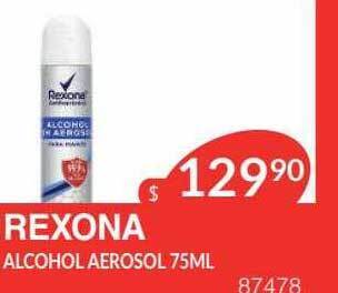 Masivos Rexona alcohol aerosol oferta