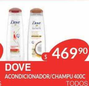 Masivos Dove acondicionador champu oferta