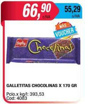 Maxiconsumo Galletitas Chocolinas x 170gr oferta
