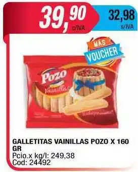 Maxiconsumo Galletitas Vainillas Pozo x 160gr oferta