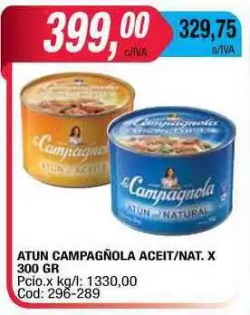 Maxiconsumo Atun Campagñola Aceit Nat. x 300gr oferta