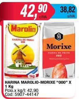 Maxiconsumo Harina Marolio-morixe "000" x 1kg oferta