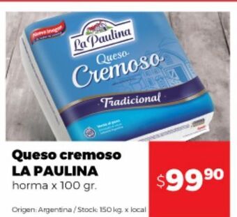 Disco Queso cremoso la paulina oferta