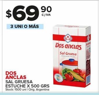 Carrefour Maxi Sal gruesa dos anclas x 500g oferta