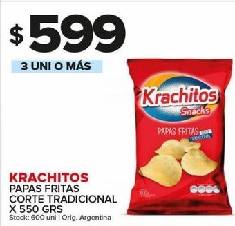 Carrefour Maxi Papas fritas krachitos x 550g oferta