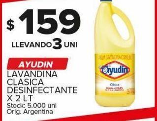 Carrefour Maxi Lavandina ayudín x 2l oferta