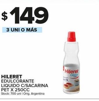 Carrefour Maxi Edulcorante hileret x 250cc oferta