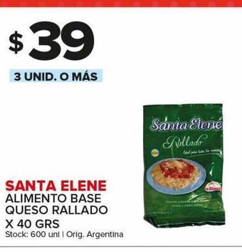 Carrefour Maxi Alimento base queso rallado santa elene x 40g oferta
