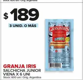 Carrefour Maxi Salchicha junior viena granja iris x 6un oferta