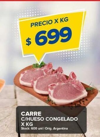 Carrefour Maxi Carré c/hueso congelado x kg oferta