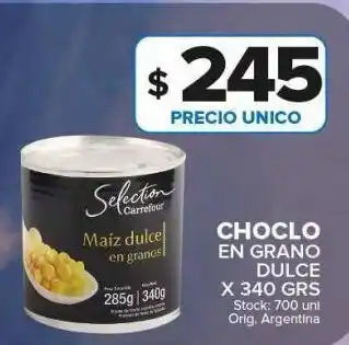 Carrefour Maxi Choclo en grano dulce x 340g oferta