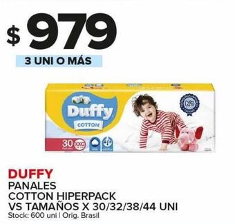 Carrefour Maxi Pañales duffy x 30/32/38/44un oferta