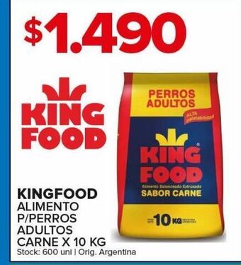 Carrefour Maxi Alimento para perros king food x 10kg oferta