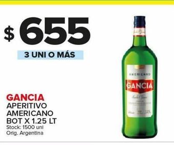 Carrefour Maxi Aperitivos gancia x 1,25l oferta