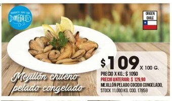 Coto Mejillon Pelado Cocido Congelado oferta