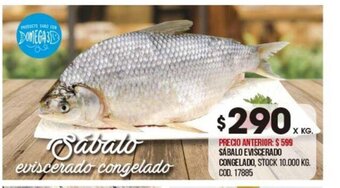 Coto Sabalo Eviscerado Congelado oferta