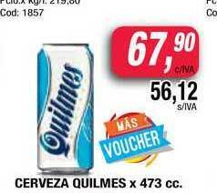 Maxiconsumo Cerveza Quilmes x 473cc oferta