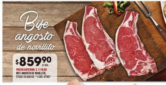 Coto Bife Angosto De Novillito oferta