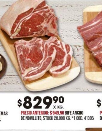 Coto Bife Ancho De Novillito oferta