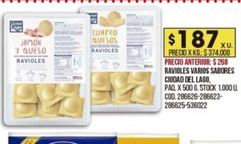 Coto Ravioles Varios Sabores Ciudad Del Lago oferta