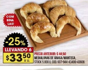 Coto Medialunas De Grasa/Manteca oferta