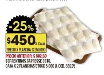 Coto Sorrentinos Capresse Coto oferta