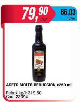 Maxiconsumo Aceto Molto Reduccion x 250ml oferta