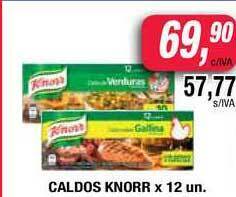 Maxiconsumo Caldos Knorr x 12 un oferta