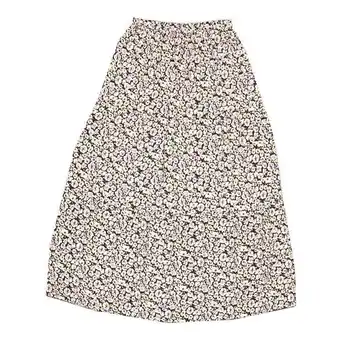 Coto Pollera mujer larga estampado flores fucsia talle s oferta