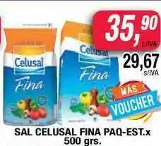 Maxiconsumo Sal Celusal Fina Paq-est x 500grs oferta