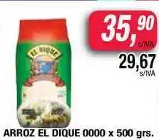 Maxiconsumo Arroz El Dique 0000 x 500grs oferta