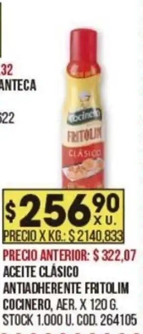 Coto COCINERO aceite clásico antiadherente fritolim oferta
