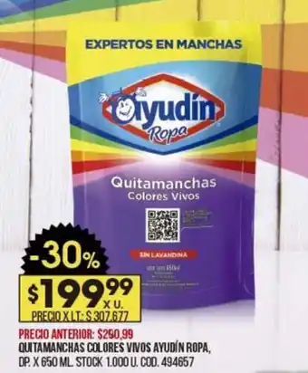 Coto AYUDIN quitamanchas colores vivos ayudin ropa oferta