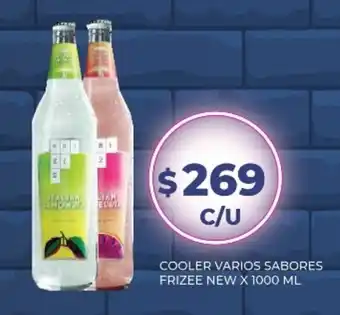 Supermercados Toledo Cooler varios sabores frizee new x 1000 ml oferta