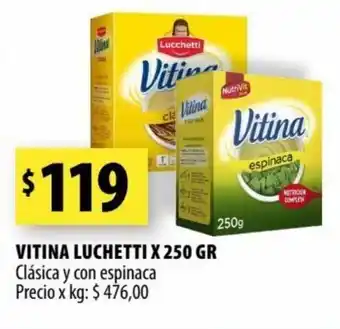 Punto Mayorista LUCHETTI vitina x 250 gr oferta