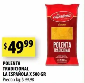 Punto Mayorista LA ESPAÑOLA polenta tradicional la española x 500 gr oferta