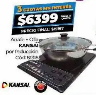 Diarco Anafe+olla kansai por induction oferta