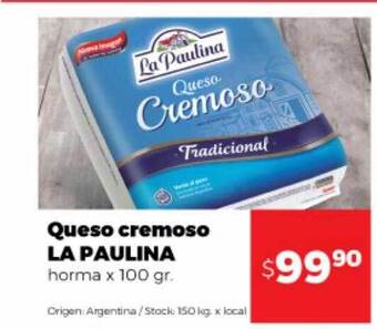 Disco Queso cremoso la paulina oferta