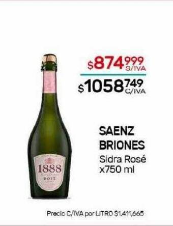 Nini Mayorista Saenz briones sidra rosé oferta