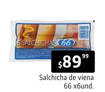 Autoservicio Capo 66 salchicha de viena 66 x6und oferta