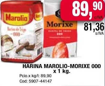 Maxiconsumo Harina marolio-morixe 000 x 1kg. oferta