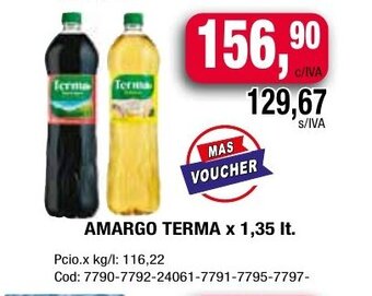 Maxiconsumo Amargo terma x 1,35 lt. oferta
