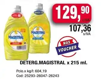 Maxiconsumo MAGISTRAL deterg.magistral x 215 ml. oferta